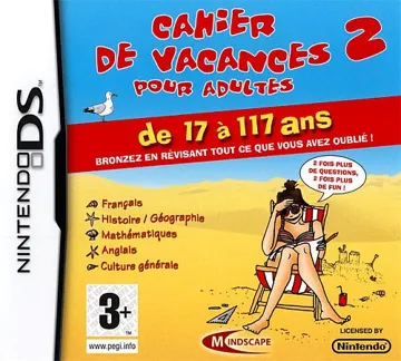 Cahier de Vacances pour Adultes 2 (France) box cover front